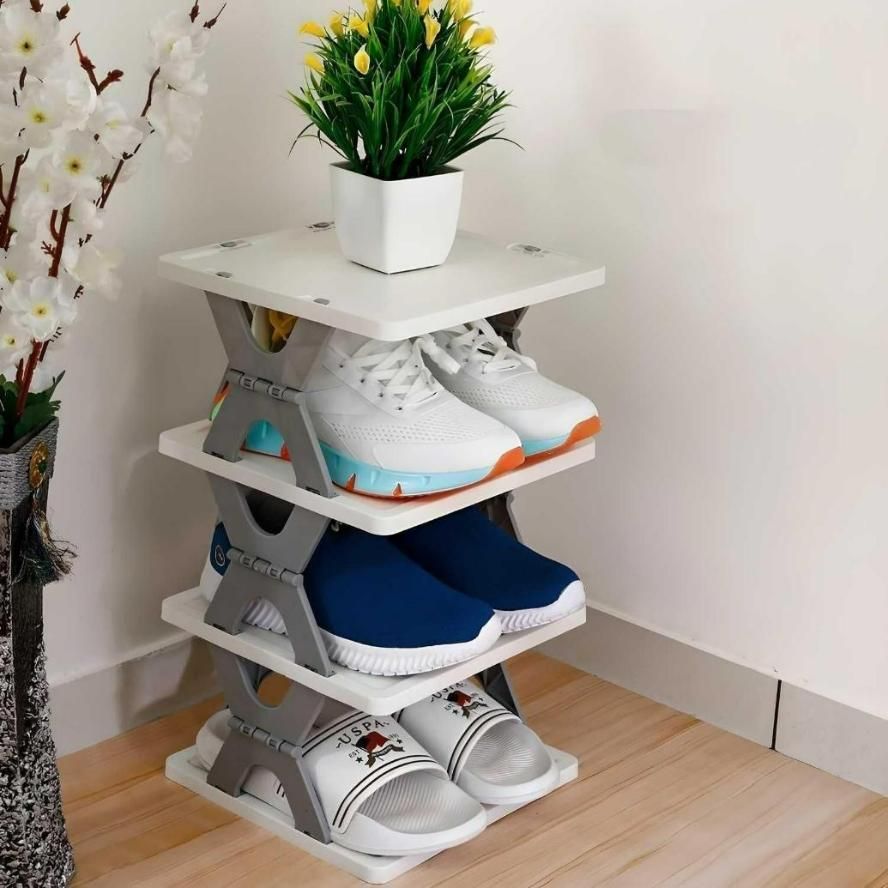 4 Layer Shoes Organizer Easy Storage