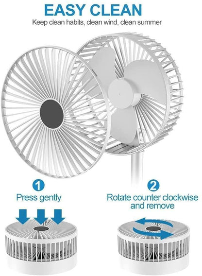 Powerful Rechargeable High Speed Table Fan